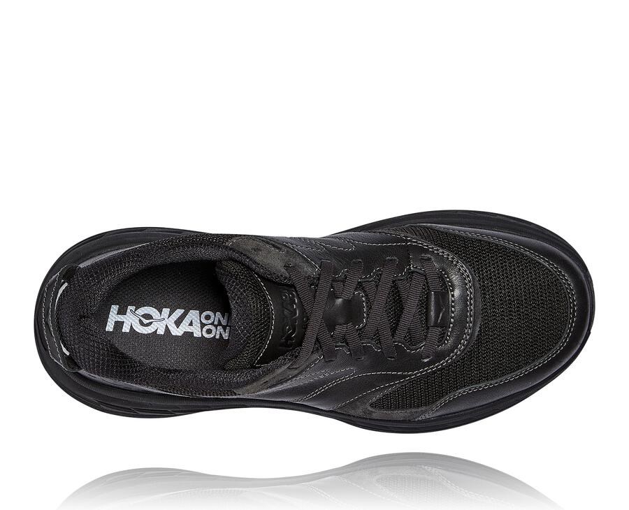 Hoka Australia One One Bondi L - Womens Running Shoes Black - KWJZF-5640